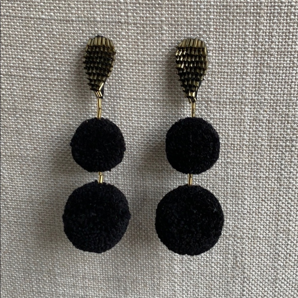 Mignonne Gavigan double pom pom earrings
